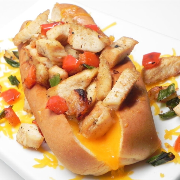Quick-n'-Easy Chicken Cheesesteak