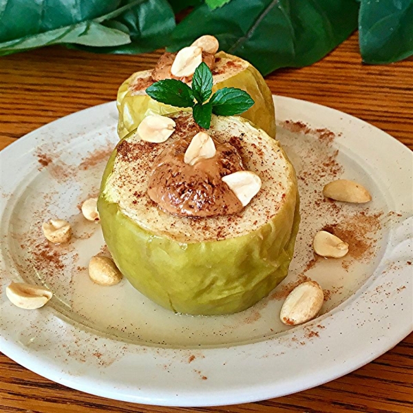 Spiced Peanut Butter Apples
