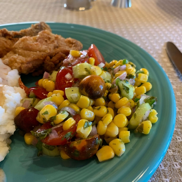 Easy Cherry Tomato Corn Salad
