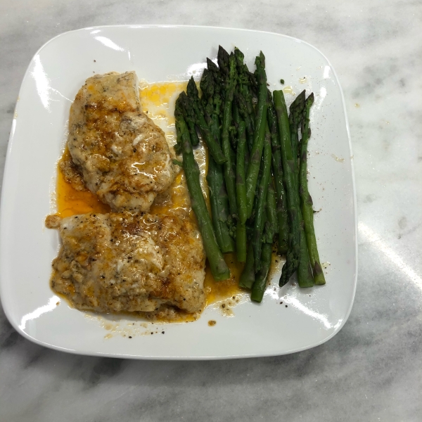 Garlic Parmesan Orange Roughy