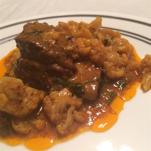 Short Rib and Cauliflower Curry