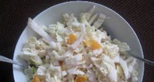 Napa Cabbage Salad with Mandarin Oranges and Apple