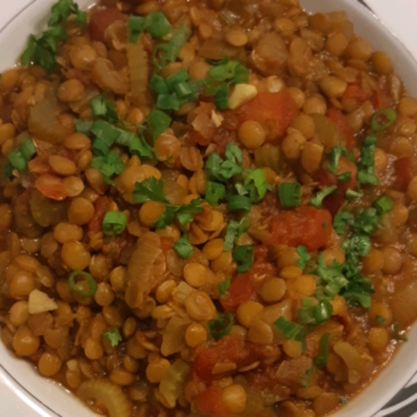 Tomato-Curry Lentil Stew