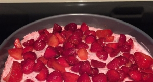 White Chocolate Strawberry Mousse Pie