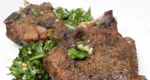 Lamb Shanks with Cilantro Sauce