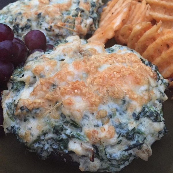 Chicken, Artichoke, and Spinach-Stuffed Portobellos