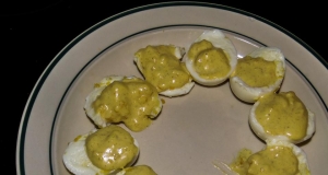Spicy Italian Deviled Eggs