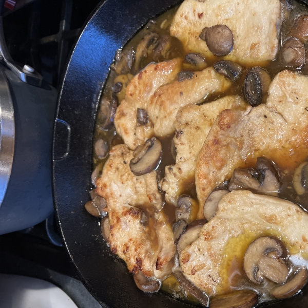Chicken Marsala Over White Rice