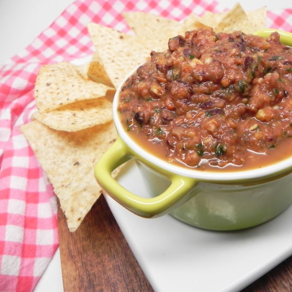 Charred Corn and Black Bean Salsa