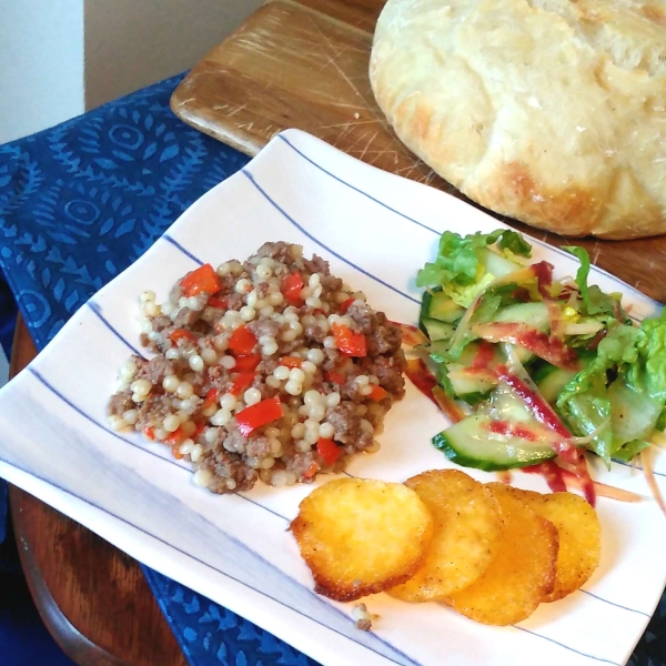 Instant Pot® Ground Beef and Israeli Couscous