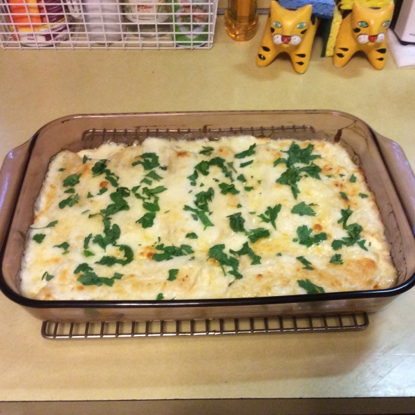 Creamy Chicken Manicotti