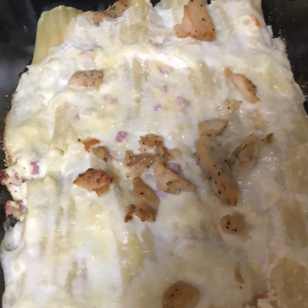 Creamy Chicken Manicotti