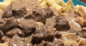 Creamy Beef Tips with Egg Noodles