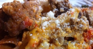 Red Pepper Tomato Pasta Bake