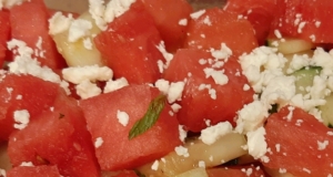 Watermelon Cucumber Salad