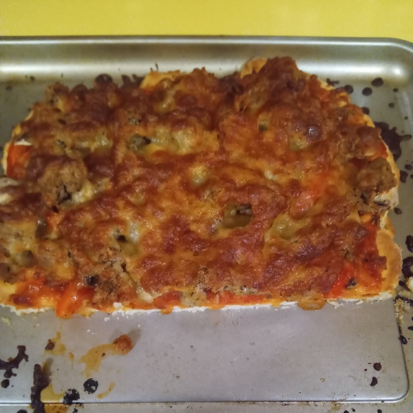 No-Yeast Pizza Crust
