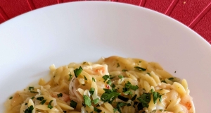 Shrimp Scampi with Orzo