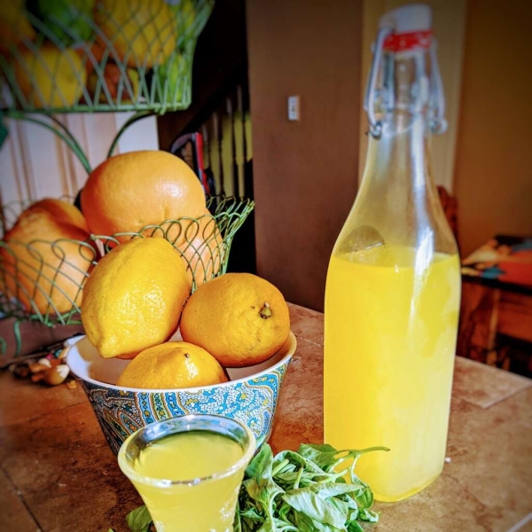Homemade Limoncello