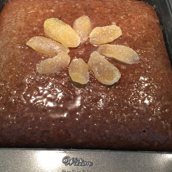Gingerbread Cake with Lemon Glaze