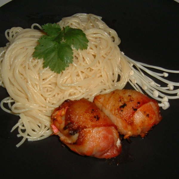 Stuffed Cod Wrapped in Bacon