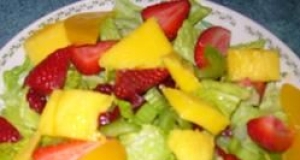 The Really Good Salad Recipe with Pieces of Fruit