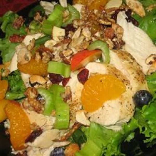 The Really Good Salad Recipe with Pieces of Fruit