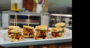 Mini Hot Chicken and Waffle Sliders