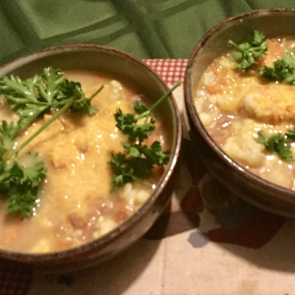 Ham and Cauliflower Stew