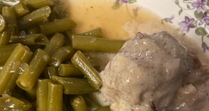 Wild Rice Meatballs in Mushroom Sauce