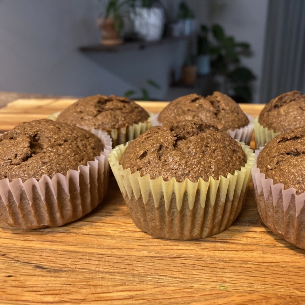 Chocolate Espresso Banana Muffins