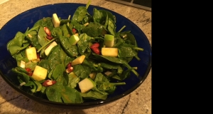 Green Apple Curried Spinach Salad