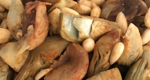 Artichokes with Saffron and Almonds