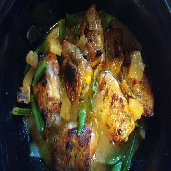 Slow Cooker Sweet and Sour Chicken with Pineapple