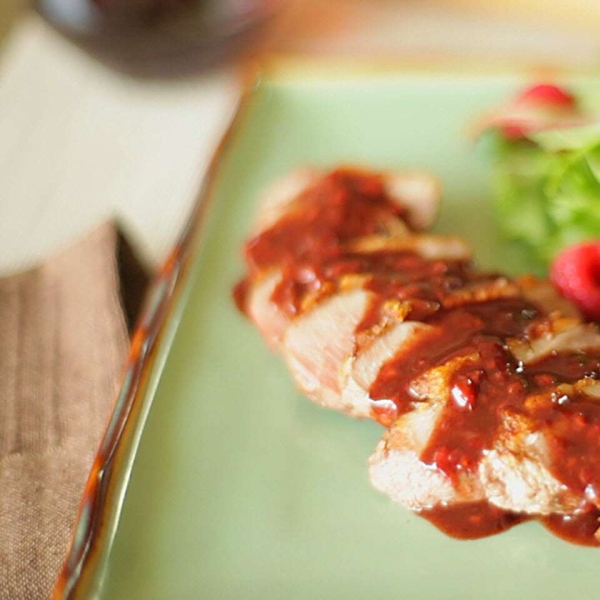 Duck Breasts with Raspberry Sauce
