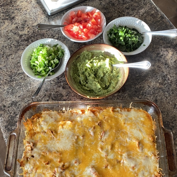 Spicy Keto Chicken-and-Cheese Casserole