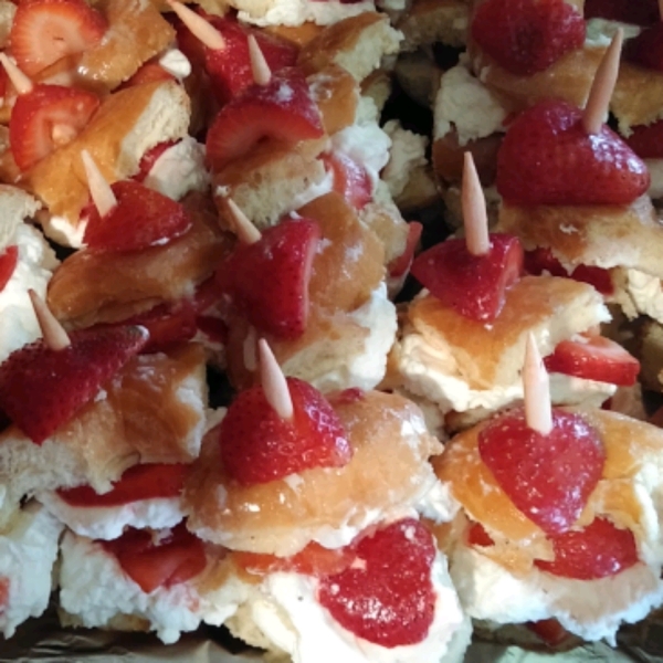 Glazed Doughnut Strawberry Shortcake