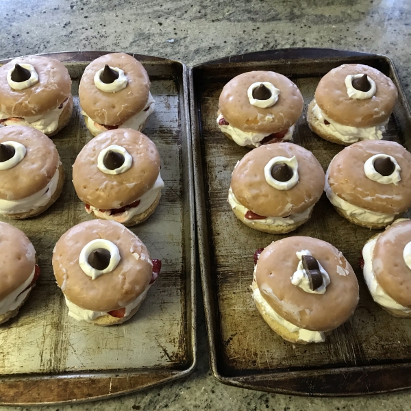 Glazed Doughnut Strawberry Shortcake