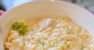 Chicken and Broccoli Alfredo Orzo