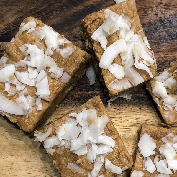 Tahini Protein Bars with Coconut and Oats