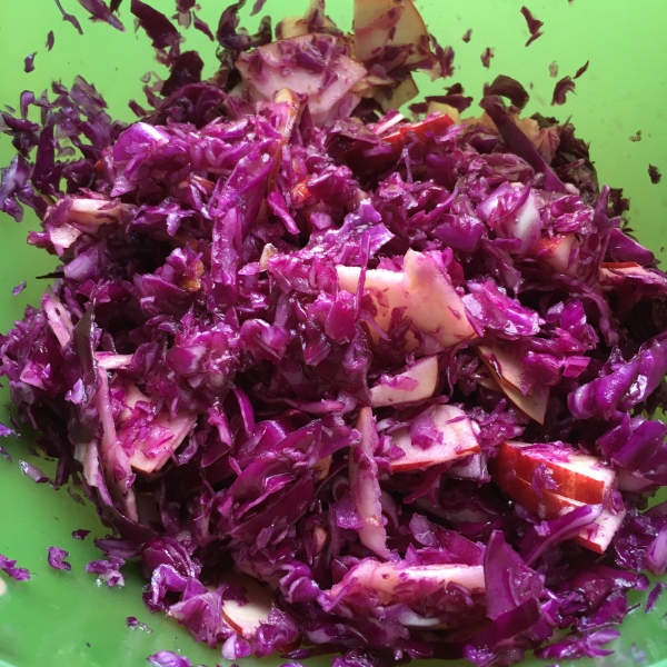 Red Cabbage Salad with Apples