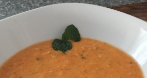 Feta Cheese and Roasted Red Pepper Soup