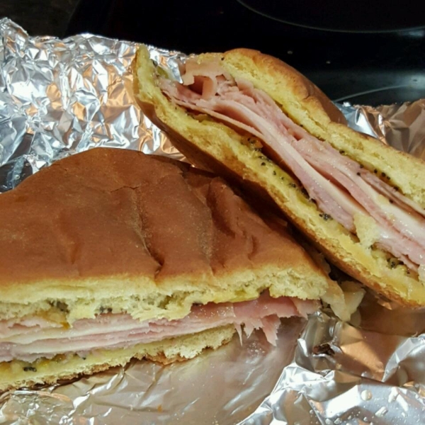 Baked Ham and Chile Sandwiches
