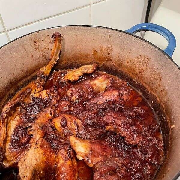Chicken Tagine with Dried Cranberries