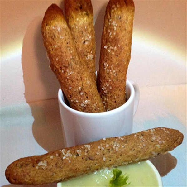 Salted Caraway Rye Breadsticks