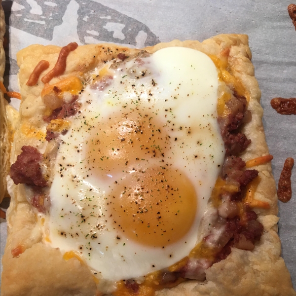 Corned Beef Hash & Egg Pastry Squares