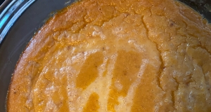 Baked Indian Pudding With Maple Syrup