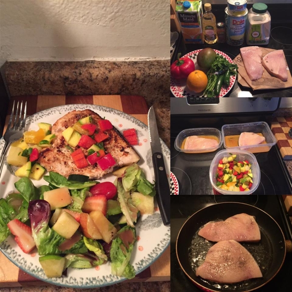Citrus Swordfish With Citrus Salsa