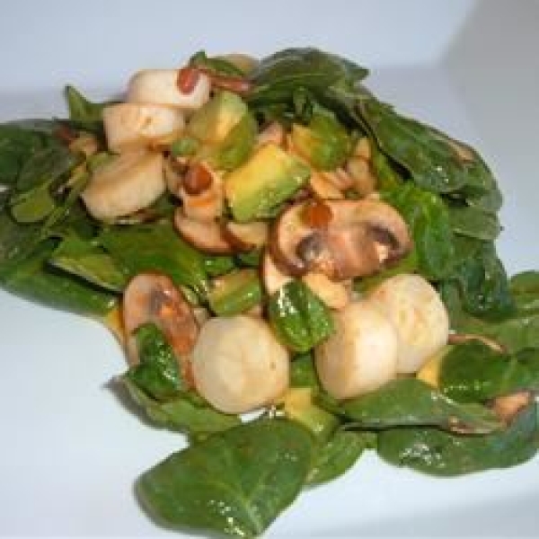 Hearts of Palm and Spinach Salad