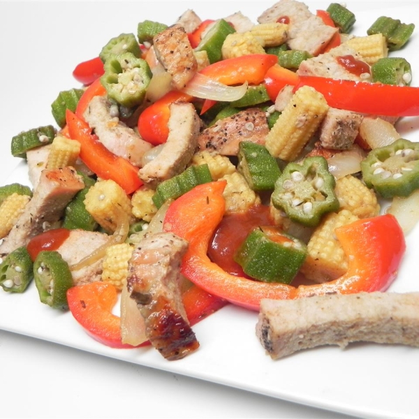 Dixie Pork Stir-Fry