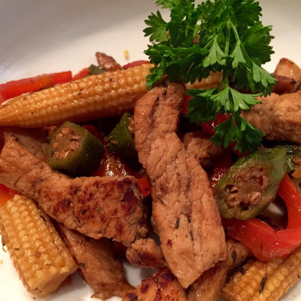 Dixie Pork Stir-Fry